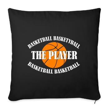 BASKETBALL - LE JOUEUR - Housse de coussin décorative 45 x 45 cm - noir - Devant