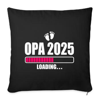 Opa 2025 - Sofakissenbezug 45 x 45 cm - Schwarz - Vorne