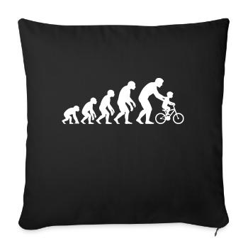 Father and Son - Father and Daughter Dad Gift - Sofa pillowcase 17,3'' x 17,3'' (45 x 45 cm) - black - Front