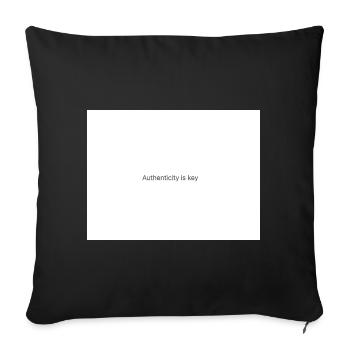 Be yourself always  - Sofa pillowcase 17,3'' x 17,3'' (45 x 45 cm) - black - Front