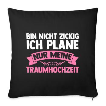 Bachelor Party Team Bride Hen Party - Sofa pillowcase 17,3'' x 17,3'' (45 x 45 cm) - black - Front