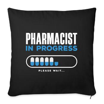 Pharmacist Pharmaceutical Technical - Sofa pillowcase 17,3'' x 17,3'' (45 x 45 cm) - black - Front