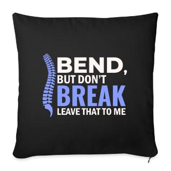 Licensed Clinical Specialist Spinal Wellness  - Sofa pillowcase 17,3'' x 17,3'' (45 x 45 cm) - black - Front