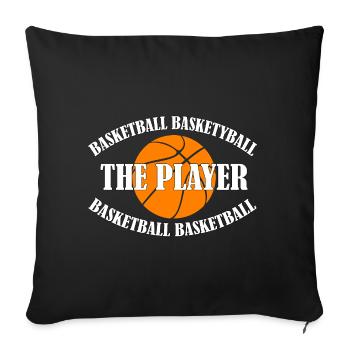 BASKETBALL - LE JOUEUR - Housse de coussin décorative 45 x 45 cm - noir - Devant