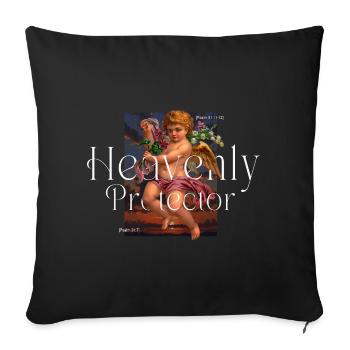 Heavenly Protector - Sofa pillowcase 17,3'' x 17,3'' (45 x 45 cm) - black - Front