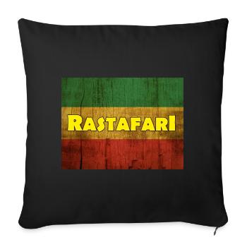 RASTAFARI - Sofakissenbezug 45 x 45 cm - Schwarz - Vorne