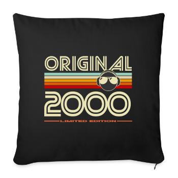 Original 2000 Retro Edition - Sofa pillowcase 17,3'' x 17,3'' (45 x 45 cm) - black - Front