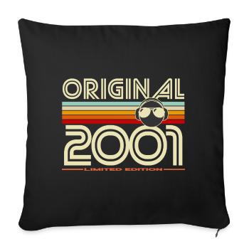 Original 2001 Édition Limitée Retro - Housse de coussin décorative 45 x 45 cm - noir - Devant