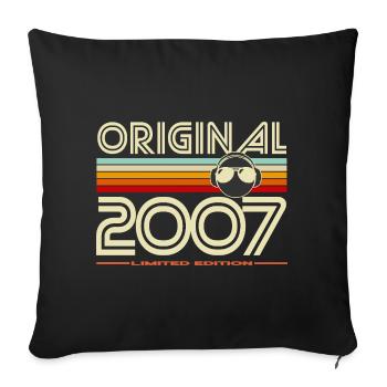 Original 2007 Édition Rétro - Housse de coussin décorative 45 x 45 cm - noir - Devant