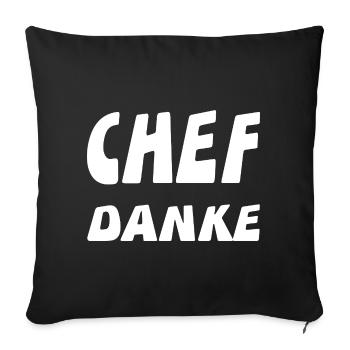 Chef - Sofakissenbezug 45 x 45 cm - Schwarz - Vorne
