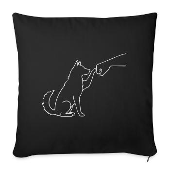 Équipe Husky Faust - Housse de coussin décorative 45 x 45 cm - noir - Devant