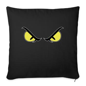 Mauvais yeux - Housse de coussin décorative 45 x 45 cm - noir - Devant
