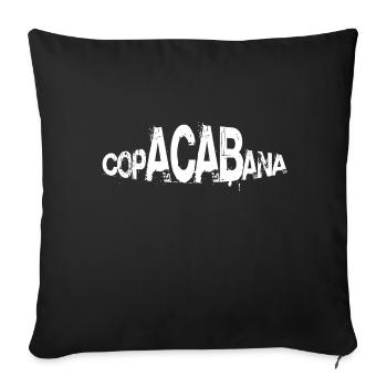 copacabana - Sofakissenbezug 45 x 45 cm - Schwarz - Vorne