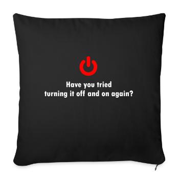 Technical Support IT Technician Technology Gift - Sofa pillowcase 17,3'' x 17,3'' (45 x 45 cm) - black - Front