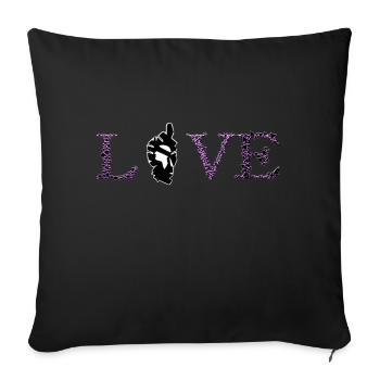 Corsica - Sofa pillowcase 17,3'' x 17,3'' (45 x 45 cm) - black - Front