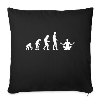 Medetieren Evolution | Medietieren - Sofakissenbezug 45 x 45 cm - Schwarz - Vorne