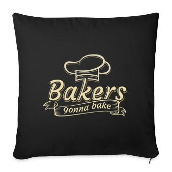baker - Sofa pillowcase 17,3'' x 17,3'' (45 x 45 cm) - black - Front