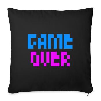 Game Over - Sofakissenbezug 45 x 45 cm - Schwarz - Vorne