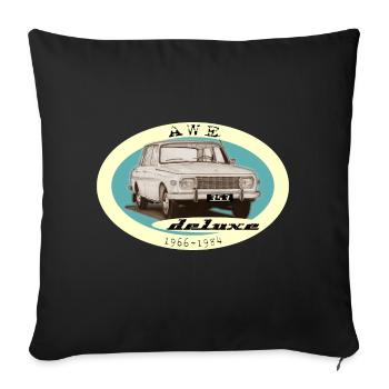 Wartburg 353 Deluxe AWE Design IFA DDR - Housse de coussin décorative 45 x 45 cm - noir - Devant