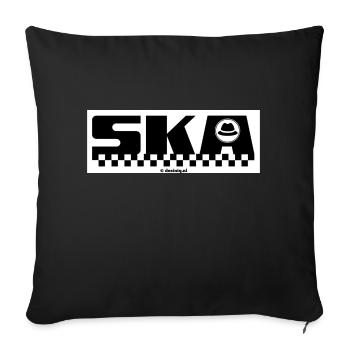 Ska - Sofa pillowcase 17,3'' x 17,3'' (45 x 45 cm) - black - Front