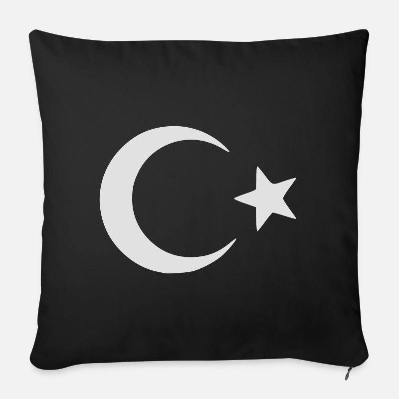 Türkei - Sofakissenbezug 45 x 45 cm - Schwarz