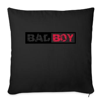 Bad Boy Design - Sofa pillowcase 17,3'' x 17,3'' (45 x 45 cm) - black - Front