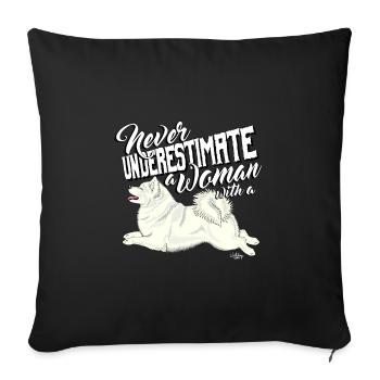 mittelunderestimate2 - Sofakissenbezug 45 x 45 cm - Schwarz - Vorne