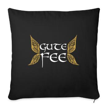 Gute Fee - Sofakissenbezug 45 x 45 cm - Schwarz - Vorne