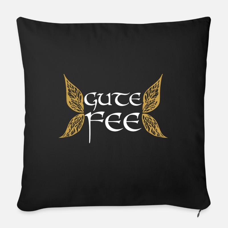 Gute Fee - Sofakissenbezug 45 x 45 cm - Schwarz
