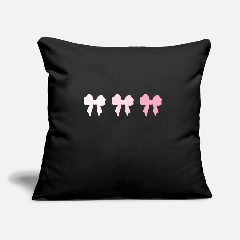 Ballet idée cadeau ruban rose silhouette Housse de coussin décorative 45 x 45 cm