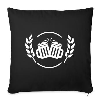 Beer - Beer Mug - Party - Beer Tent - Folk Festival - Sofa pillowcase 17,3'' x 17,3'' (45 x 45 cm) - black - Front