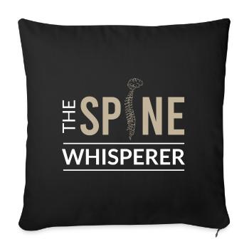 physiotherapy - Sofa pillowcase 17,3'' x 17,3'' (45 x 45 cm) - black - Front