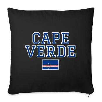Cape Verde - Sofa pillowcase 17,3'' x 17,3'' (45 x 45 cm) - black - Front