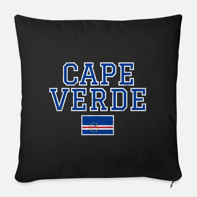 Cap-Vert - Housse de coussin décorative 45 x 45 cm - noir