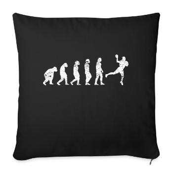 Handball HandballEr Evolution Équipe de joueurs de handball - Housse de coussin décorative 45 x 45 cm - noir - Devant