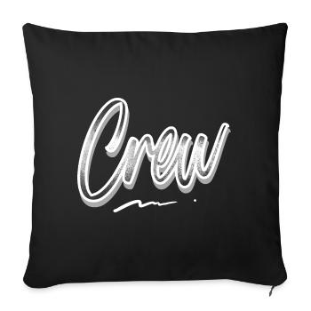 Crew - Sofa pillowcase 17,3'' x 17,3'' (45 x 45 cm) - black - Front