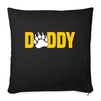 Daddy - Sofa pillowcase 17,3'' x 17,3'' (45 x 45 cm) - black - Front
