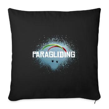 Gliding Into Sunset - Sofa pillowcase 17,3'' x 17,3'' (45 x 45 cm) - black - Front