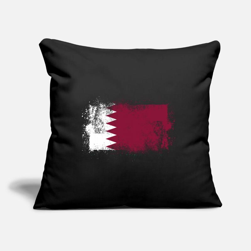 Qatar Housse de coussin décorative 45 x 45 cm