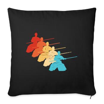 Aikidoka Martial Arts Aikido Martial Arts Women - Sofa pillowcase 17,3'' x 17,3'' (45 x 45 cm) - black - Front