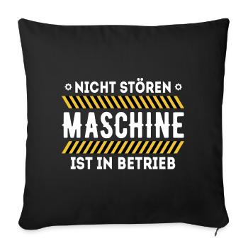 Nicht Stören lustiger Gym Spruch T-shirt - Sofakissenbezug 45 x 45 cm - Schwarz - Vorne