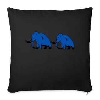 Mammut 2 - Housse de coussin décorative 45 x 45 cm - noir - Devant