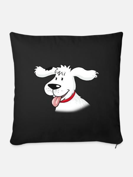 TKKG Gabys Hund Oskar - Sofakissenbezug 45 x 45 cm - Schwarz