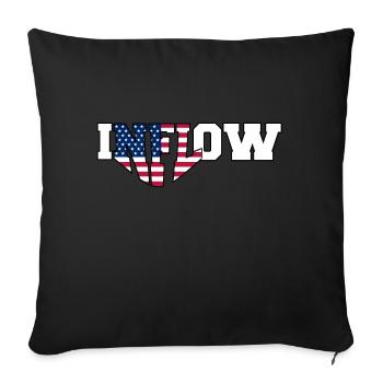 INFLOW | Election 2024 - Sofa pillowcase 17,3'' x 17,3'' (45 x 45 cm) - black - Front