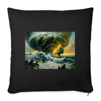Zorn der Natur #5 - Sofakissenbezug 45 x 45 cm - Schwarz - Vorne