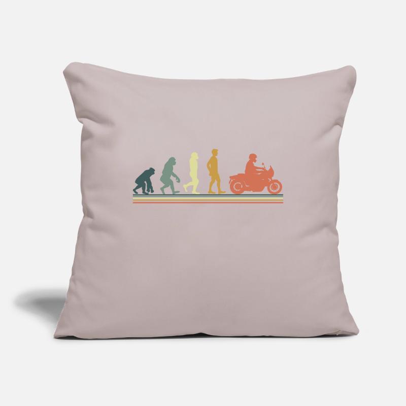 Evolution moto Housse de coussin décorative 45 x 45 cm