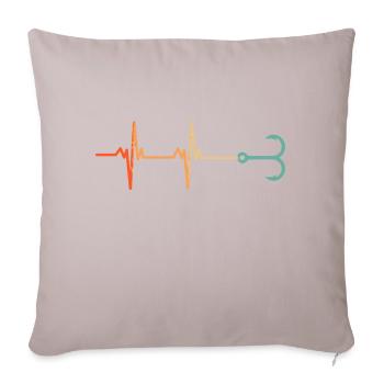 Heartbeat Hook - Sofa pillowcase 17,3'' x 17,3'' (45 x 45 cm) - light taupe - Front