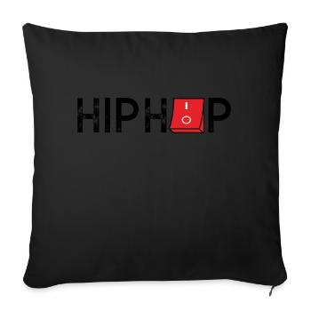 HipHop On Off - Sofakissenbezug 45 x 45 cm - Schwarz - Vorne