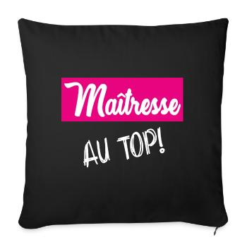 THANK YOU. THANKS. THANK YOU. ANNIVERSARY. BIRTH. - Sofa pillowcase 17,3'' x 17,3'' (45 x 45 cm) - black - Front