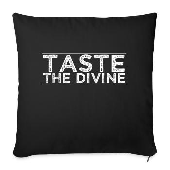 Infusion de saveur d’amélioration de la saveur - Housse de coussin décorative 45 x 45 cm - noir - Devant